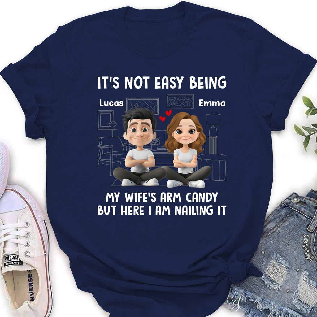 Custom Christmas Anniversary Keepsake Gifts For Husband • Wife Arm Candy - Personalized Shirt