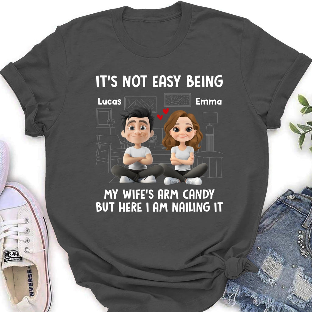 Custom Christmas Anniversary Keepsake Gifts For Husband • Wife Arm Candy - Personalized Shirt