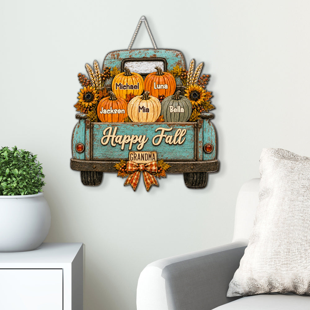 Custom Home & Wall Decor, Birthday & Christmas Gift • Sweet Fall Memories - Personalized Wood Sign