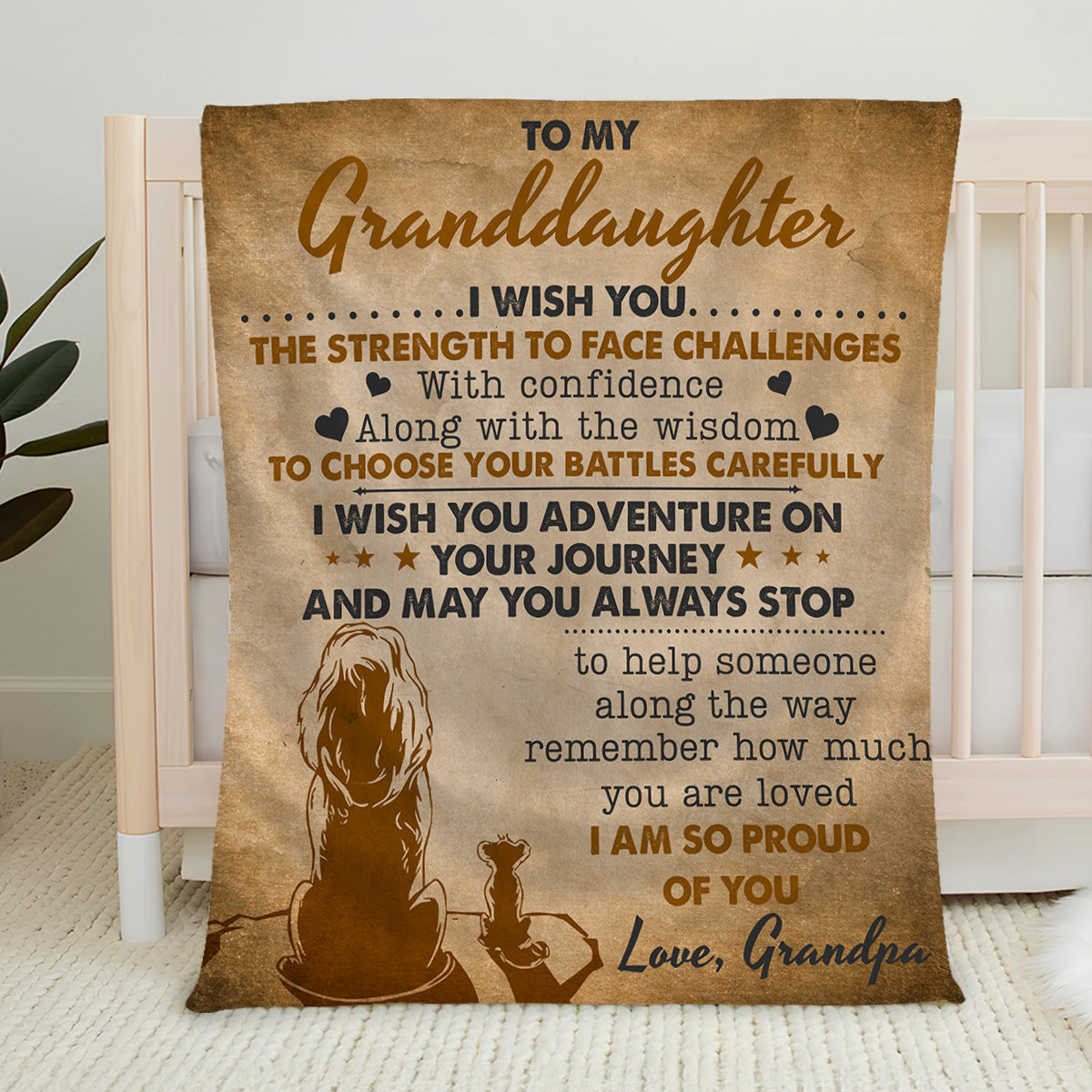 Wish You The Strength - Personalized Fleece Blanket