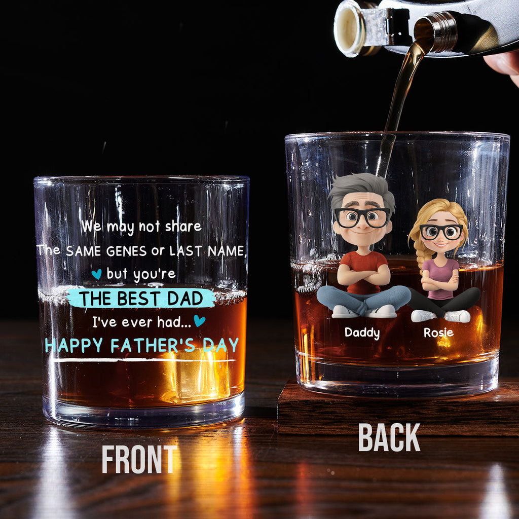 Best Dad Ever - Personalized Whiskey Glass