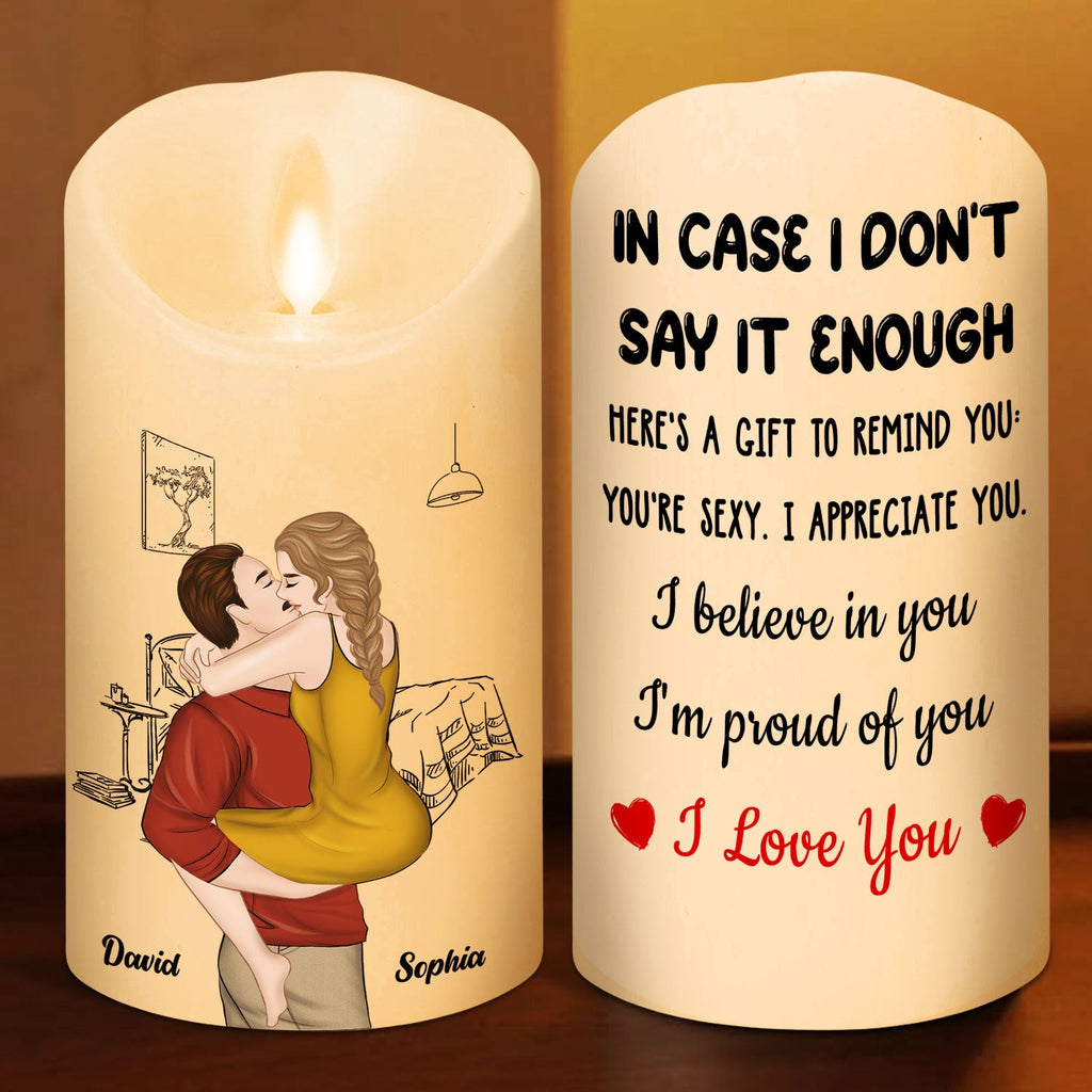 I Am Proud Of You - Personalized LED Candle