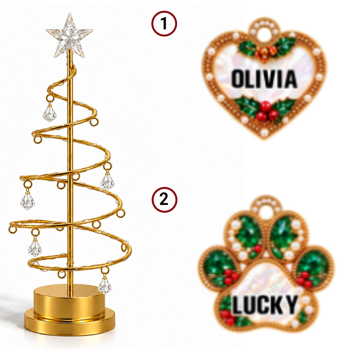 Emerald Memory Tree - Personalized LED Tree Lights