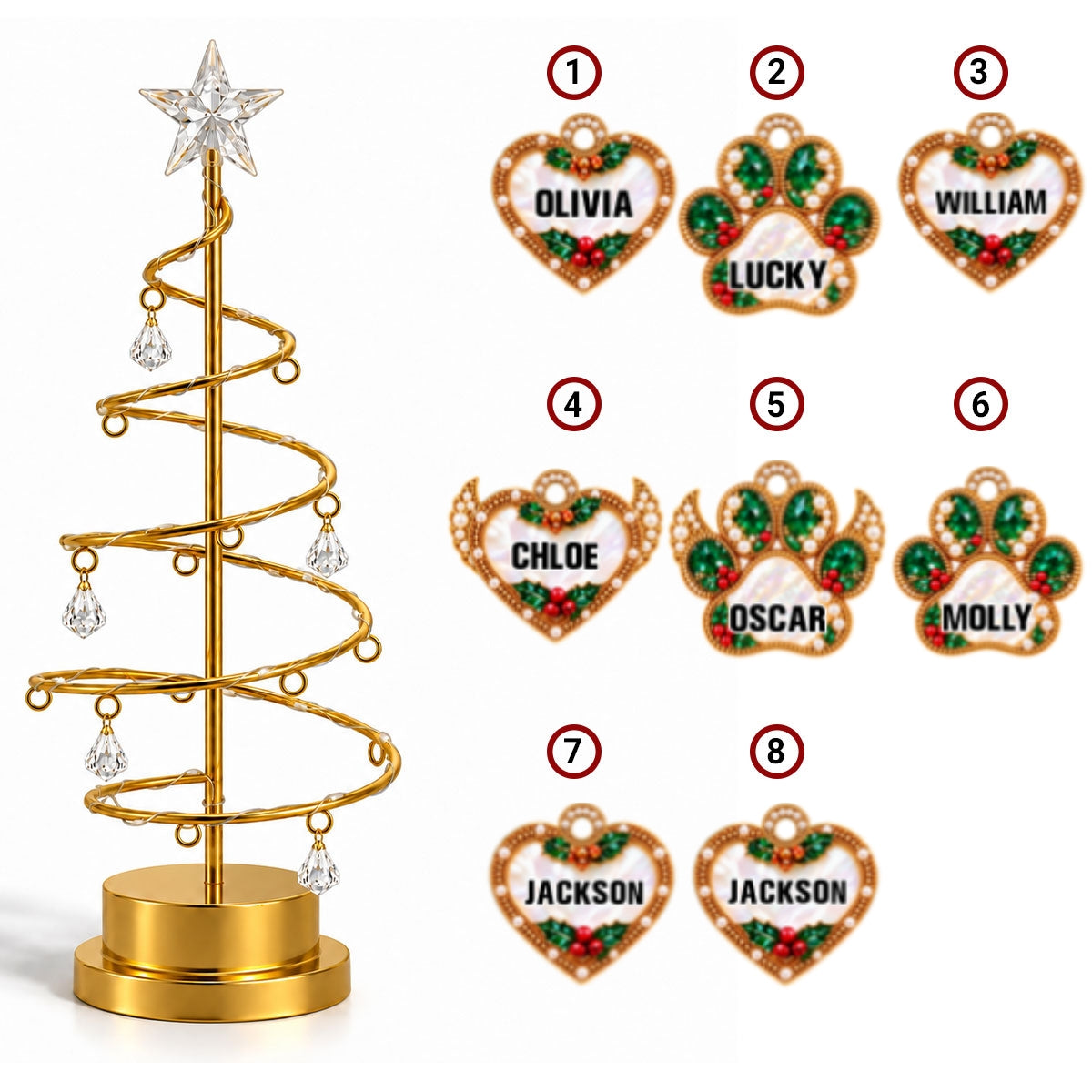 Emerald Memory Tree - Personalized LED Tree Lights