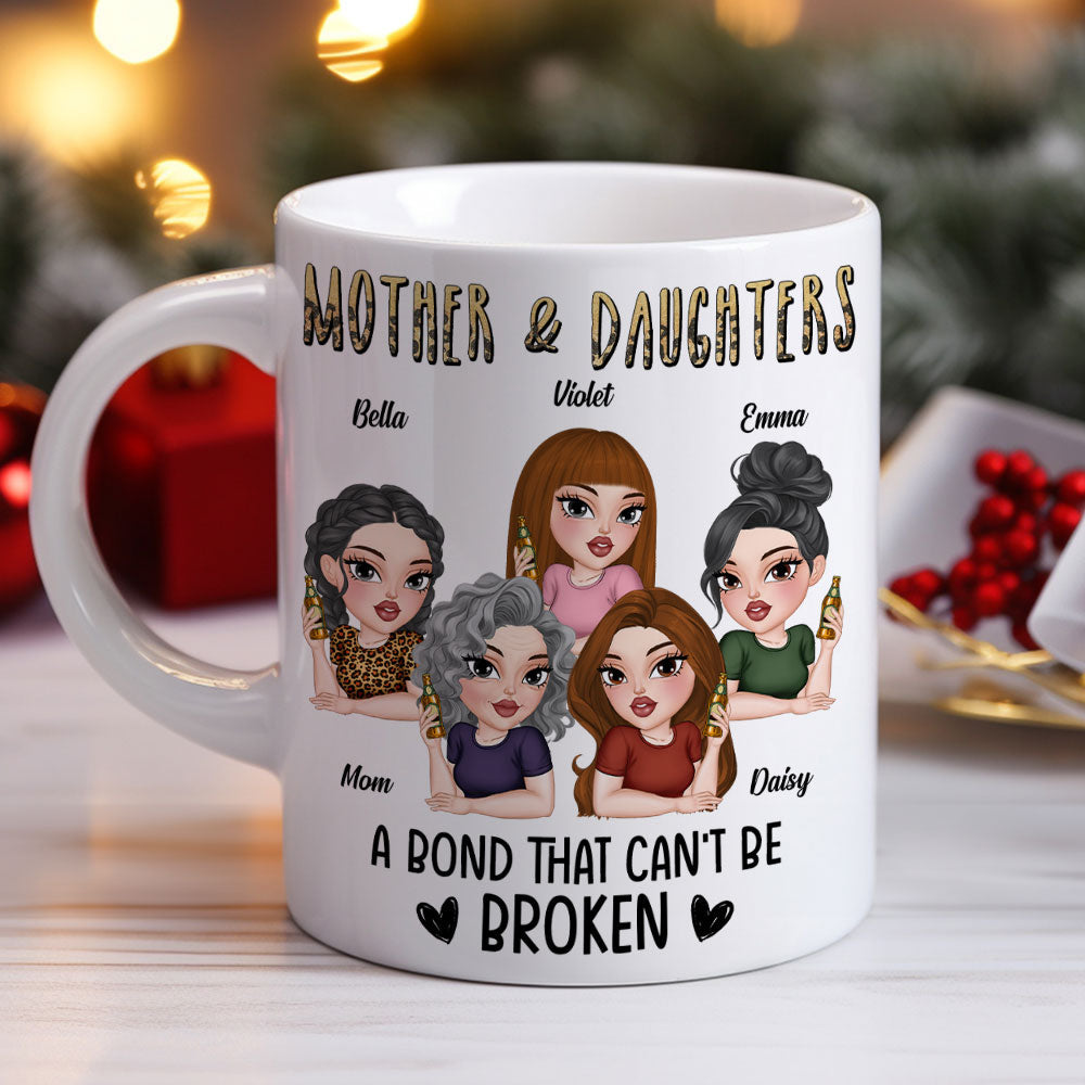 Custom Christmas & Birthday Gift for Daughter • A Bond That Can't Be Broken - Personalized Coffee Mug