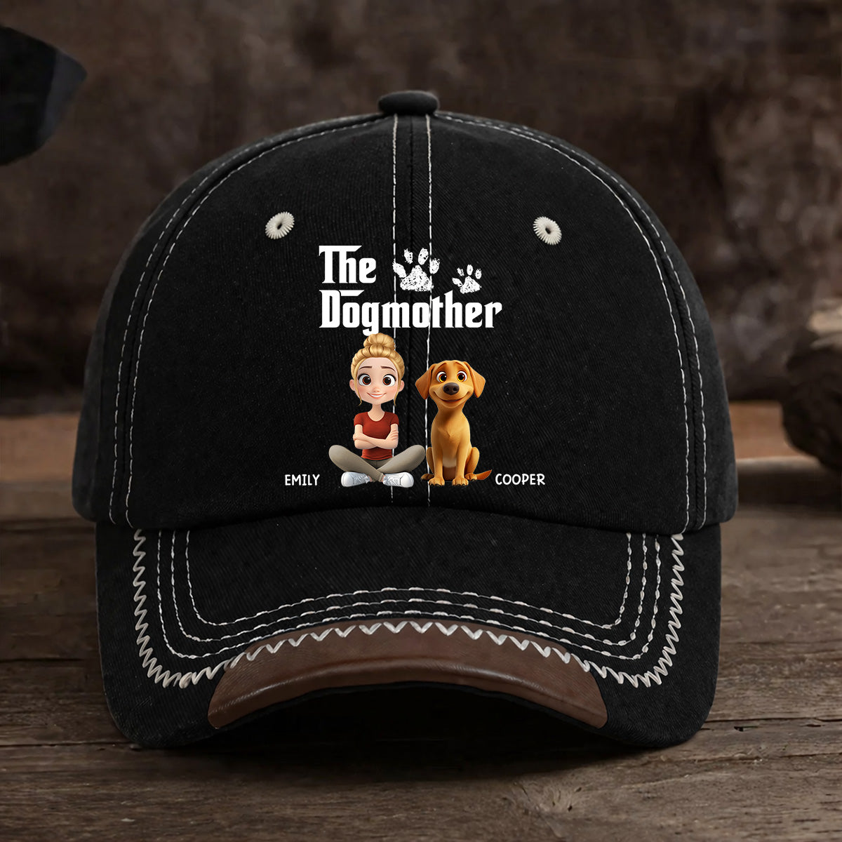 Cool Dog Mother - Personalized Vintage Soft Baseball Cap