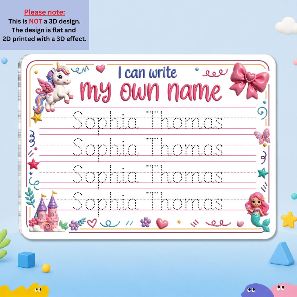 Write Name - Personalized Acrylic Tracing Board