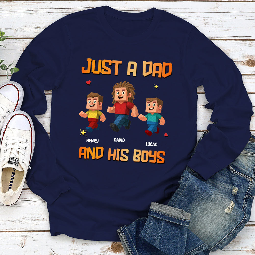 Custom Christmas Anniversary Keepsake Gifts For Husband • Just A Dad - Personalized Shirt