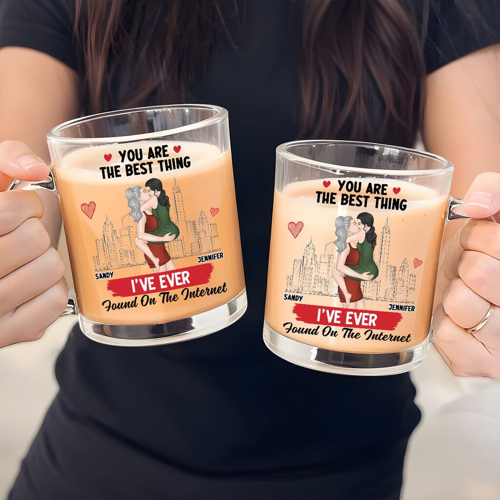 Custom Anniversary Keepsake Gifts For Couple • You Are The Best - Personalized Glass Mug
