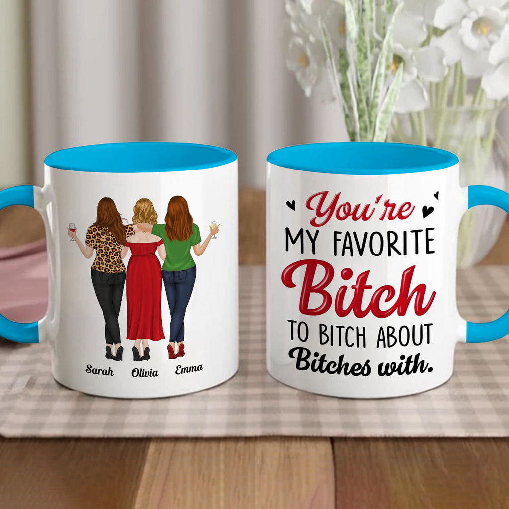 Custom Best Friend, Christmas & Birthday Friendship Keepsake Gift • My Fav - Personalized Accent Mug