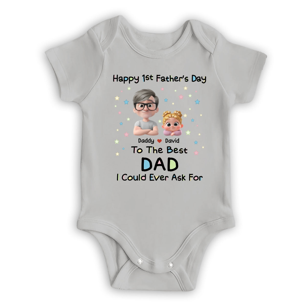 The Best Daddy - Personalized Baby Onesie