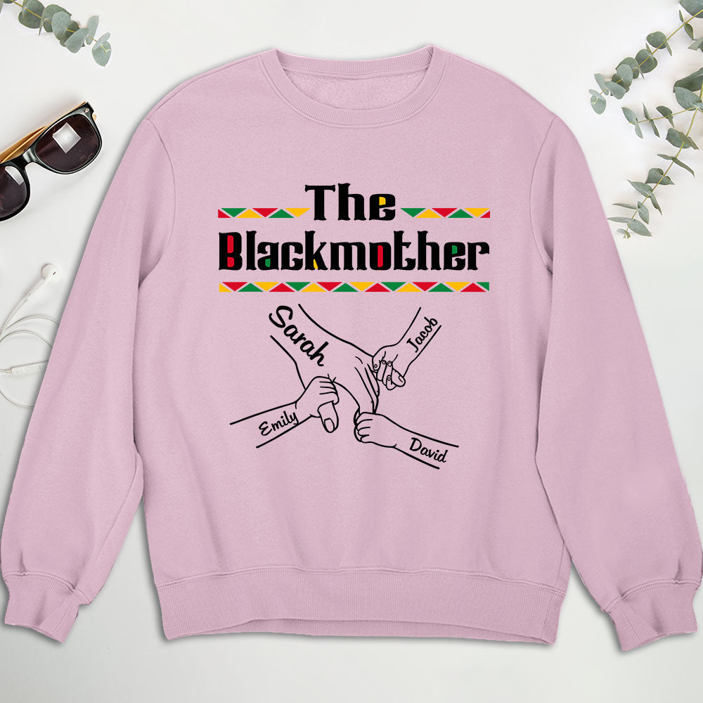Custom Mother's Day Gift for Mom & Grandma • The Blackmother - Personalized Shirt - Long Sleeve