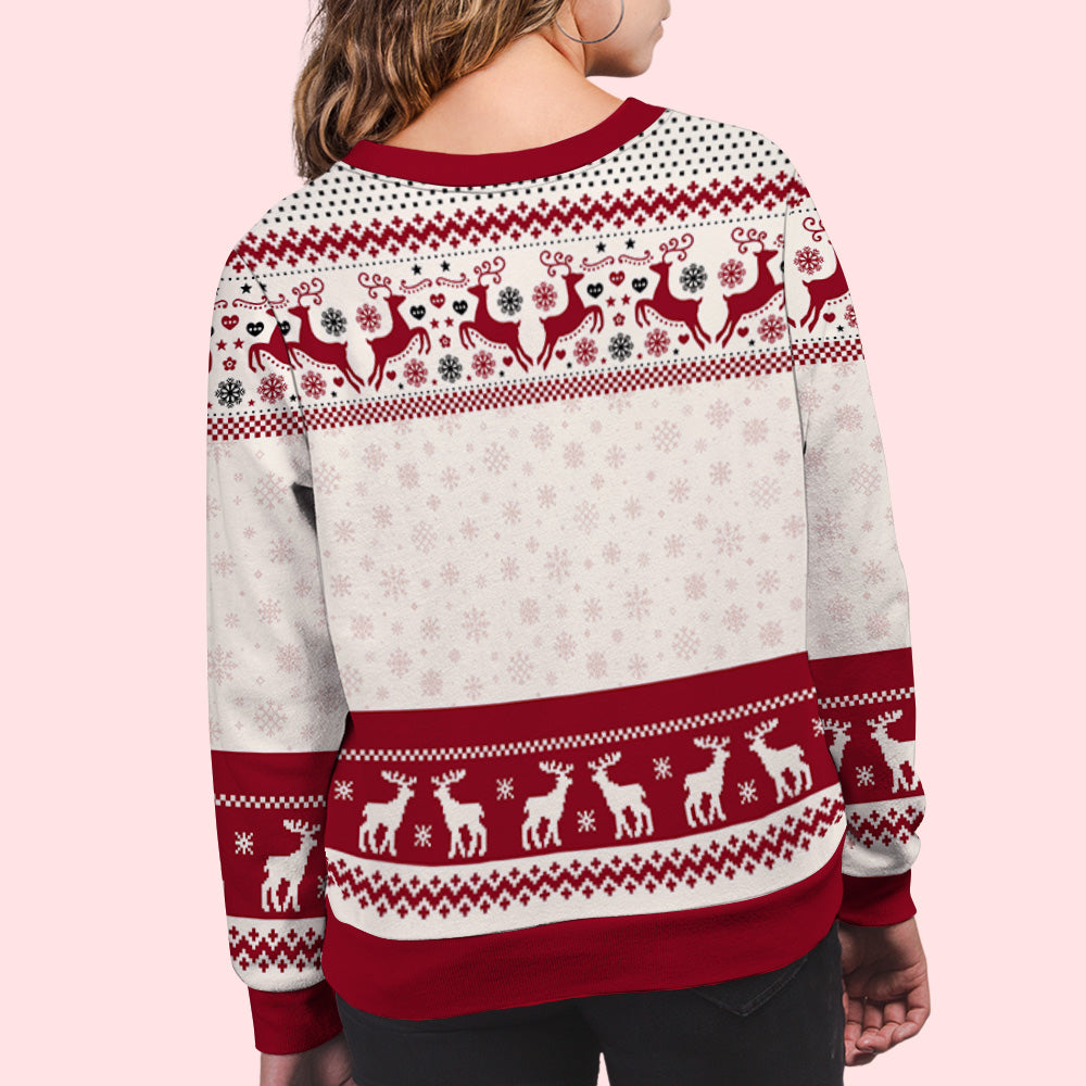 Custom Family Christmas Sweatshirt, Gift for Family Members • Family Forever - Personalized All-Over-Print Sweatshirt