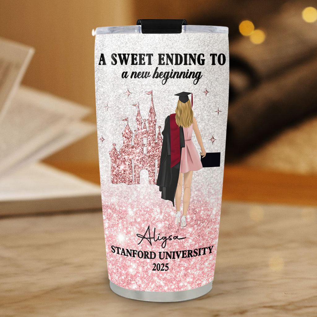 Custom Christmas Birthday Gifts For Children • A Sweet Ending To A New Beginning - Personalized Tumbler