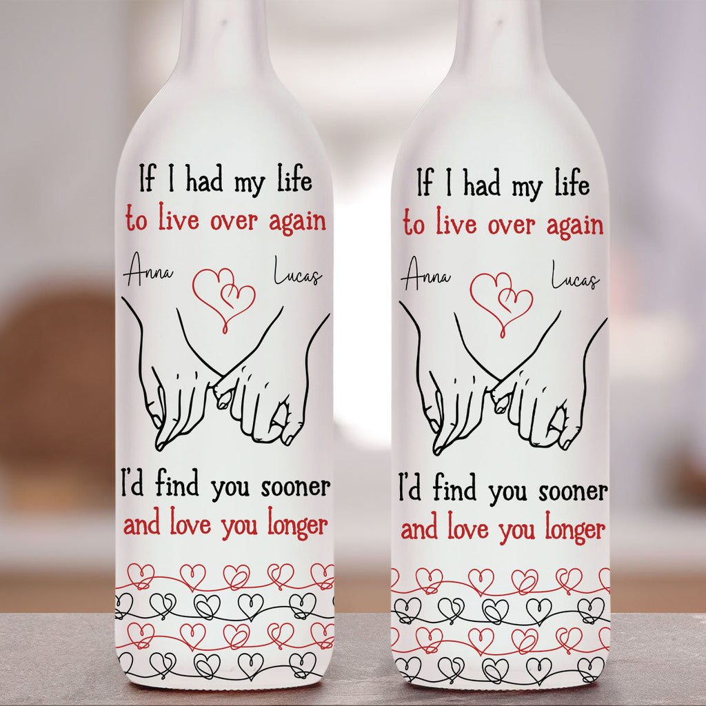 Love You Longer - Personalized Bottle Lamp