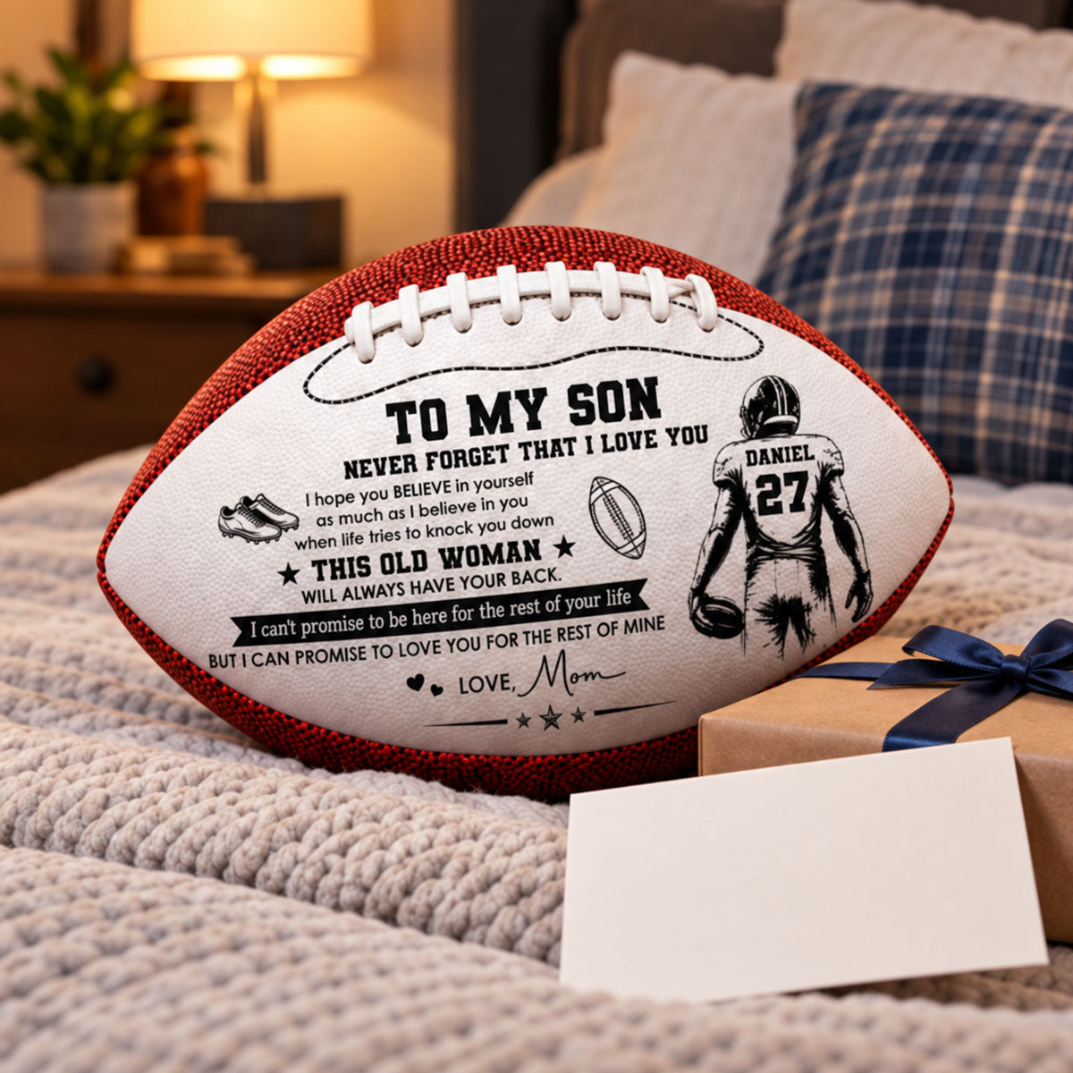 Always Beside You - Personalized Leather Football