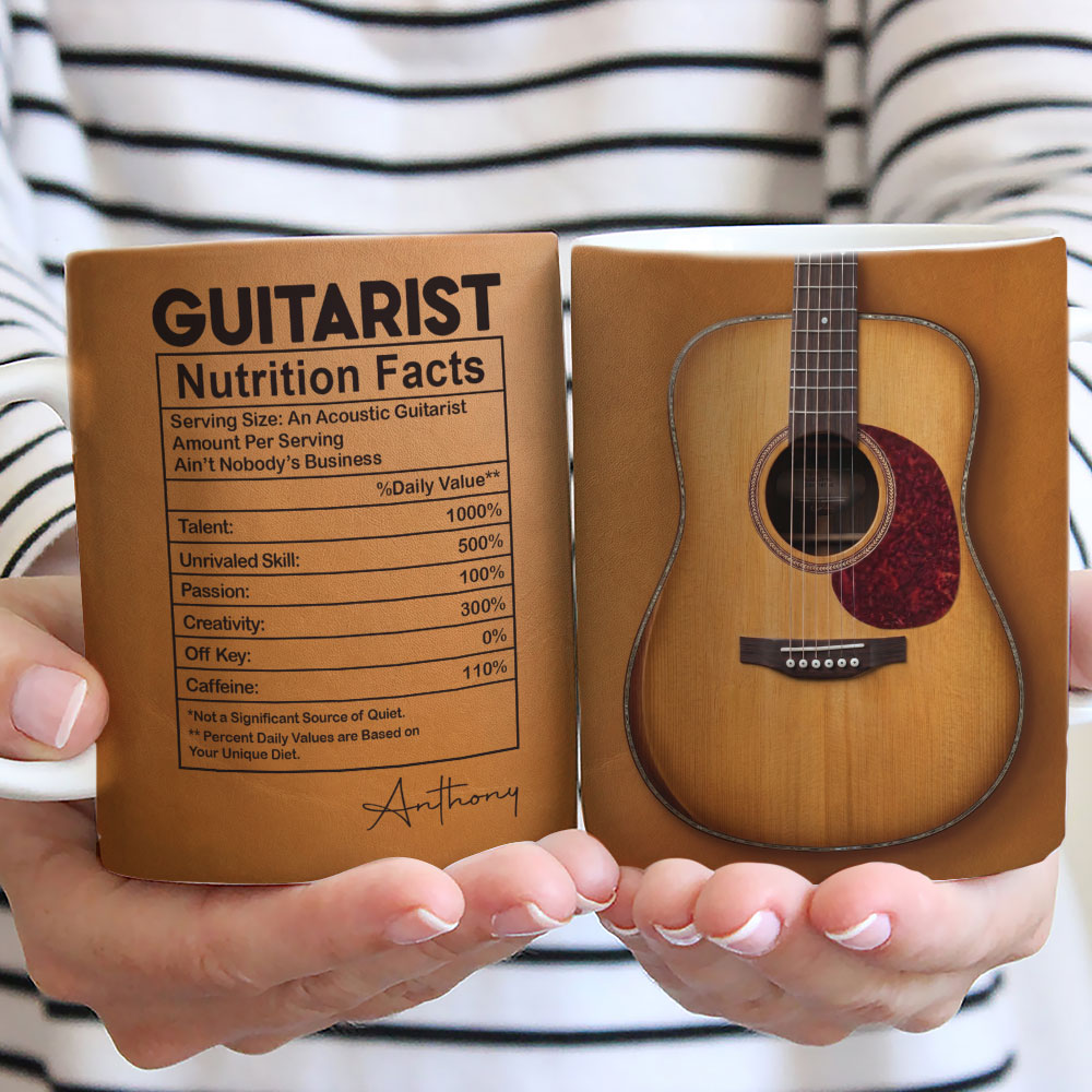 Custom Christmas & Birthday Keepsake Gift • Six Strings One Soul - Personalized Coffee Mug