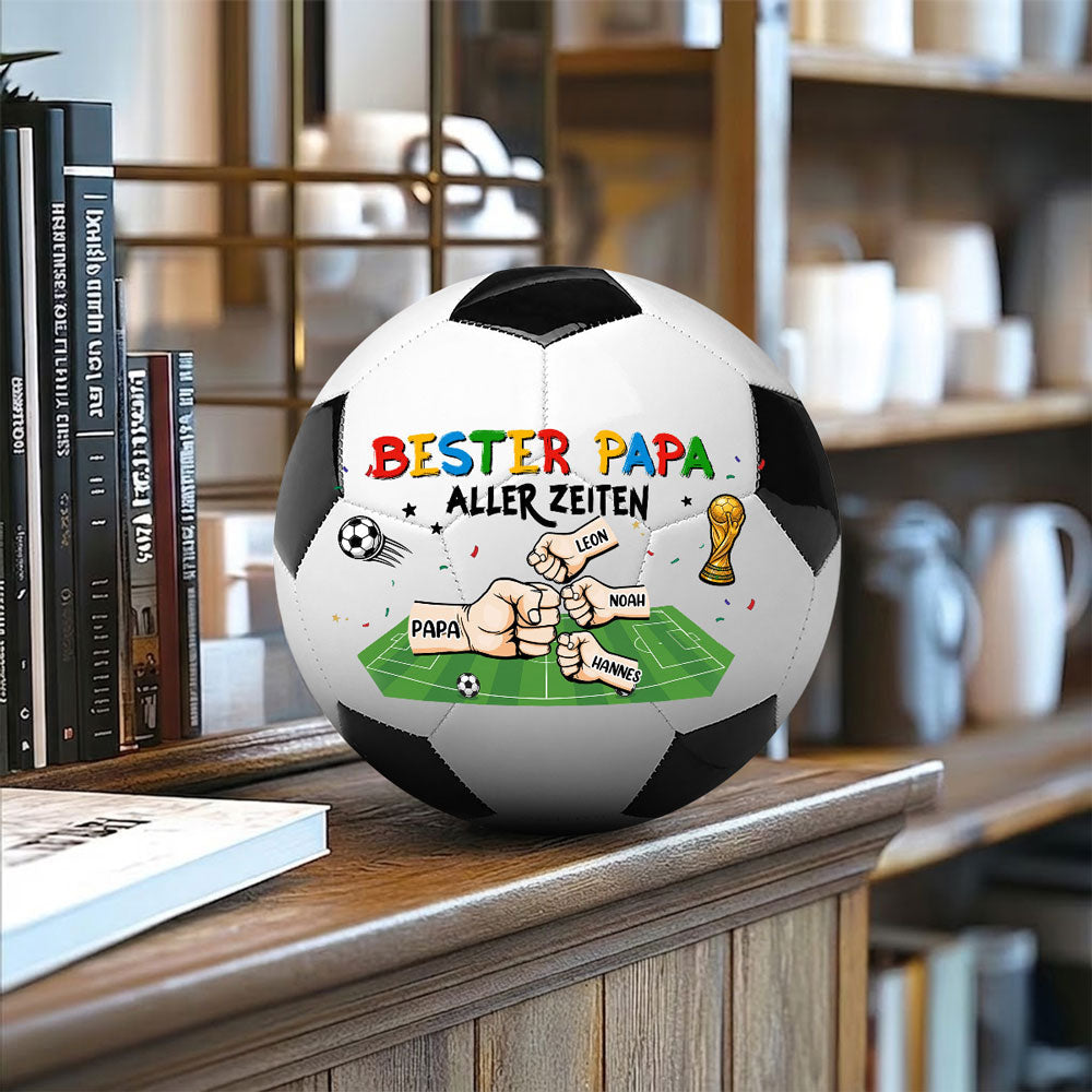 Bester Papa - Personalisierter Fußball Nach Wunsch