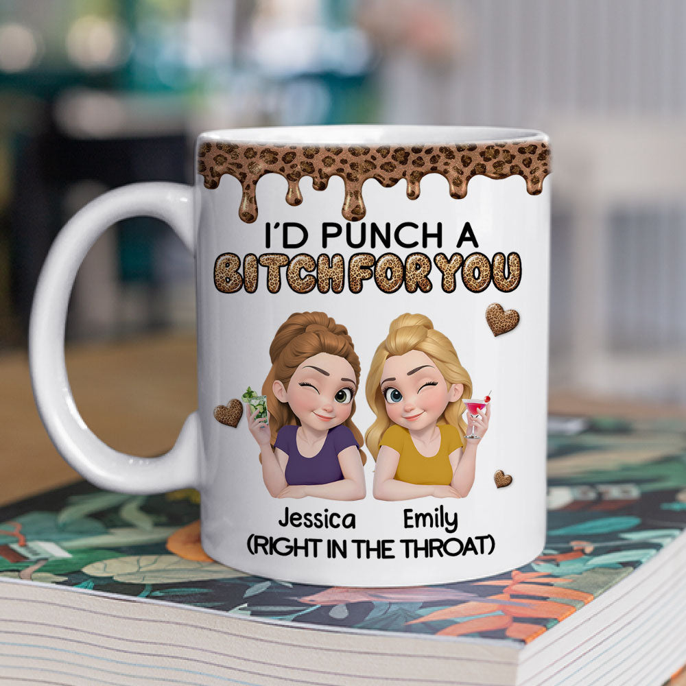 Custom Best Friend, Christmas & Birthday Friendship Keepsake Gift • Savage Angels 2 - Personalized Coffee Mug