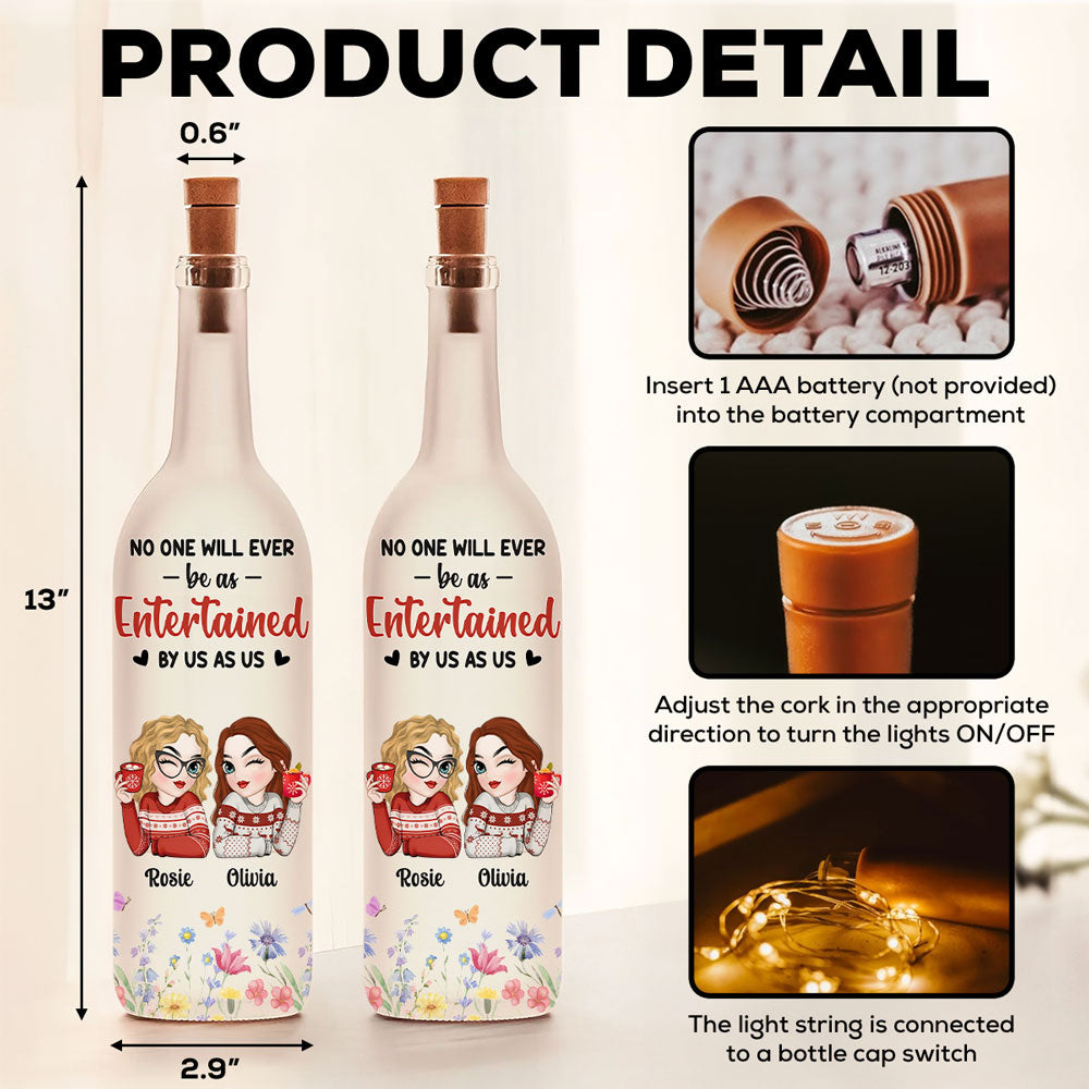 Blooming Friendship - Personalized Bottle Lamp