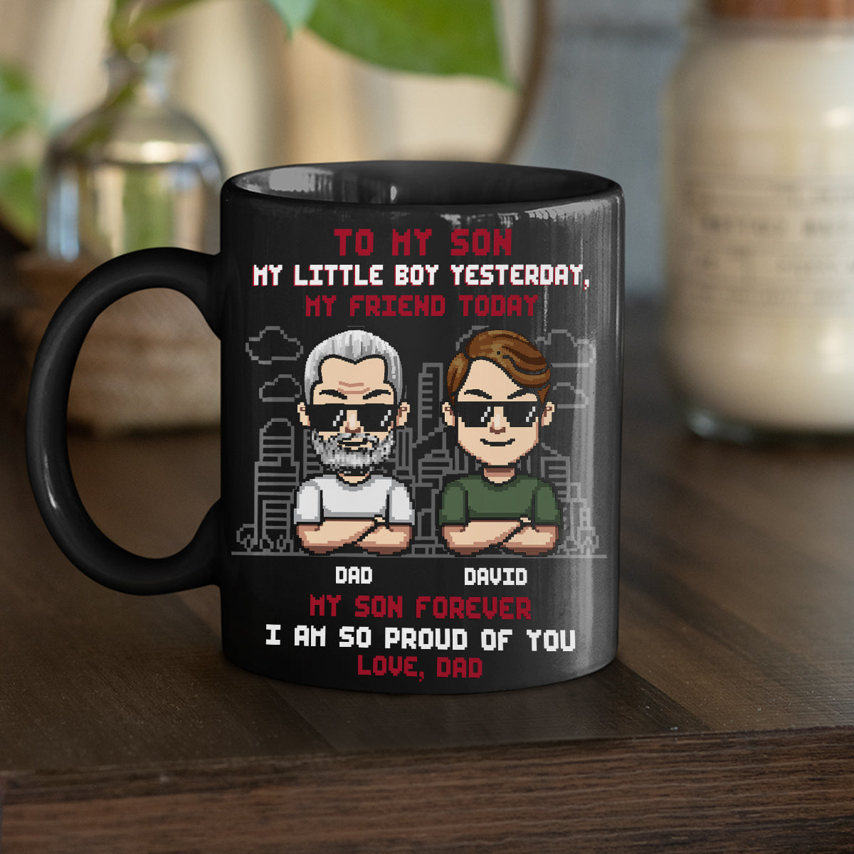 Custom Christmas & Birthday Gift for Son • My Son My Biggest Blessing - Personalized Coffee Mug