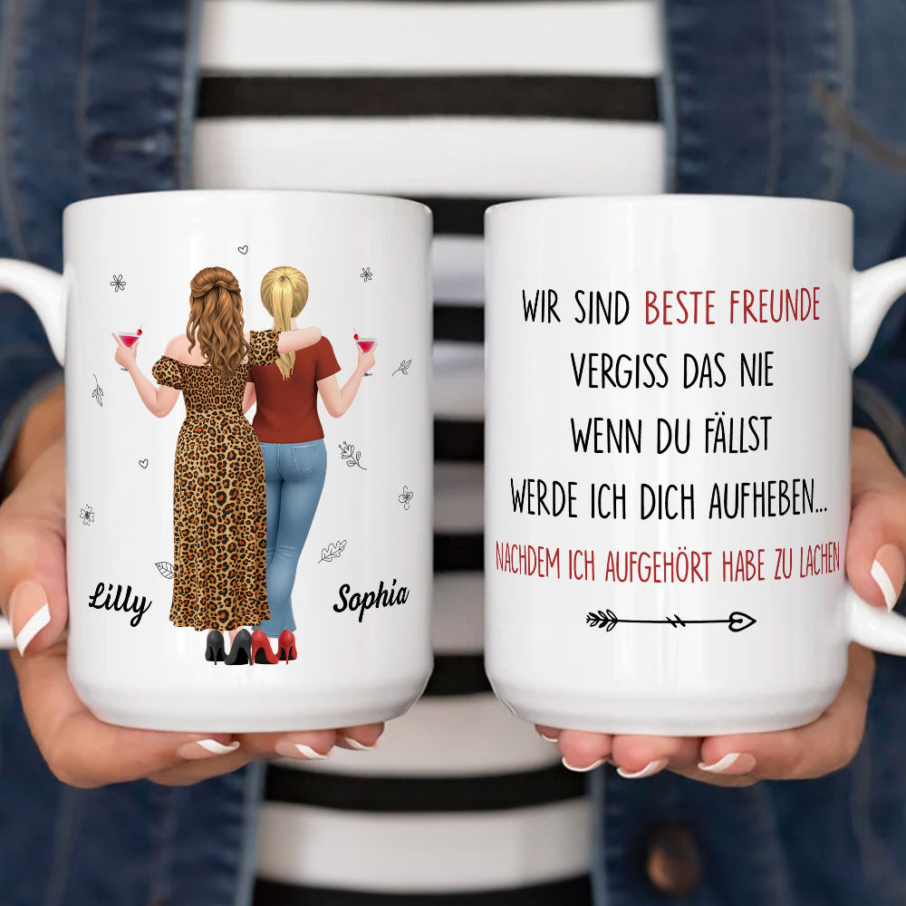 Custom Best Friend, Christmas & Birthday Friendship Keepsake Gift • Ich hebe dich danach auf – Personalisierte Kaffeetasse