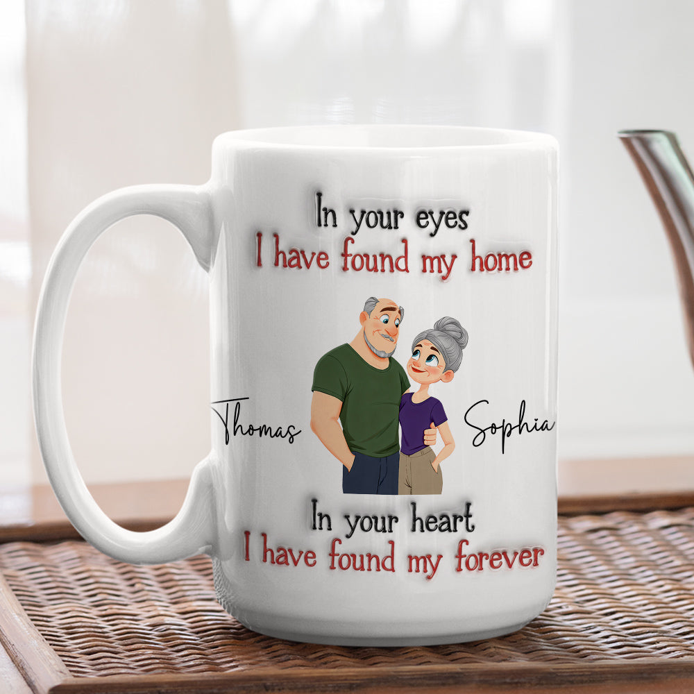 Custom Christmas & Birthday Keepsake Gift • Found My Forever - Personalized 3D Inflated Effect Mug