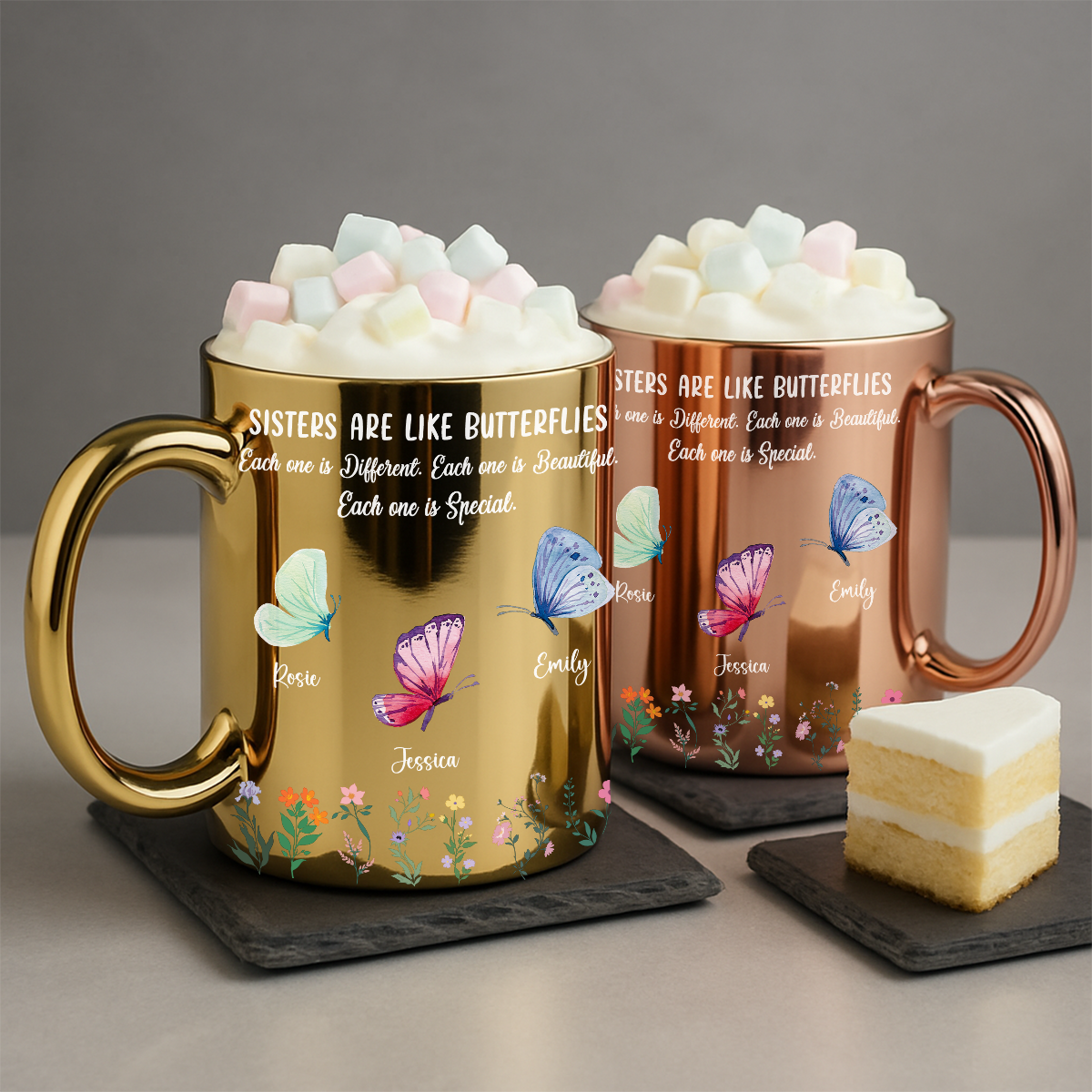 Custom Christmas & Birthday Gift For Sister • Sister Are The Gardeners Of Our Souls - Personalized Metallic Mug