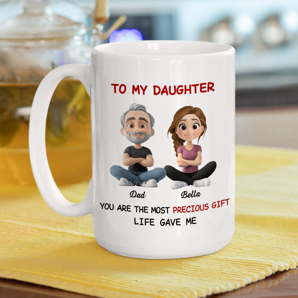 Custom Christmas & Birthday Gift for Daughter • My Precious Gift - Personalized Coffee Mug