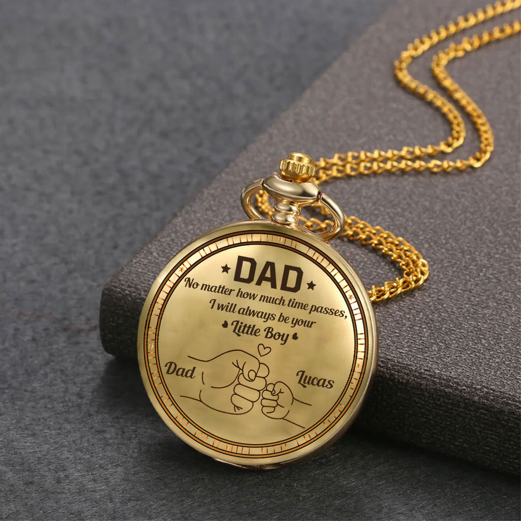 No Matter How Much Time Passes - Personalized Pocket Watch