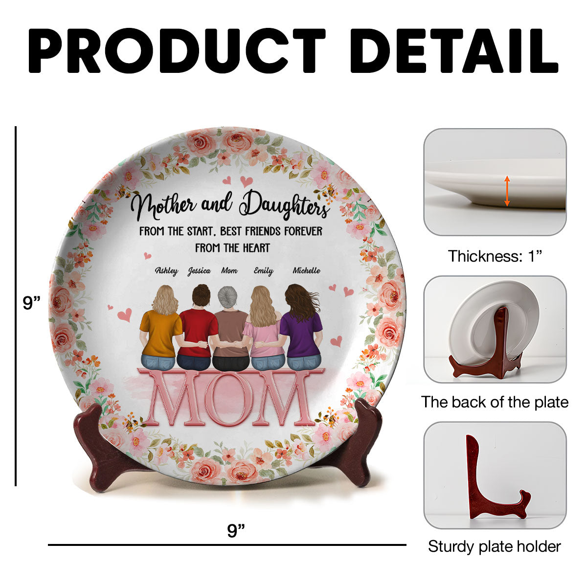 Mother And Daughter - Personalized Plate