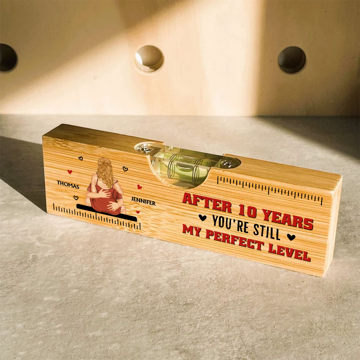 You Are Still My Perfect Level - Personalized Wooden Spirit Level Bottle Opener