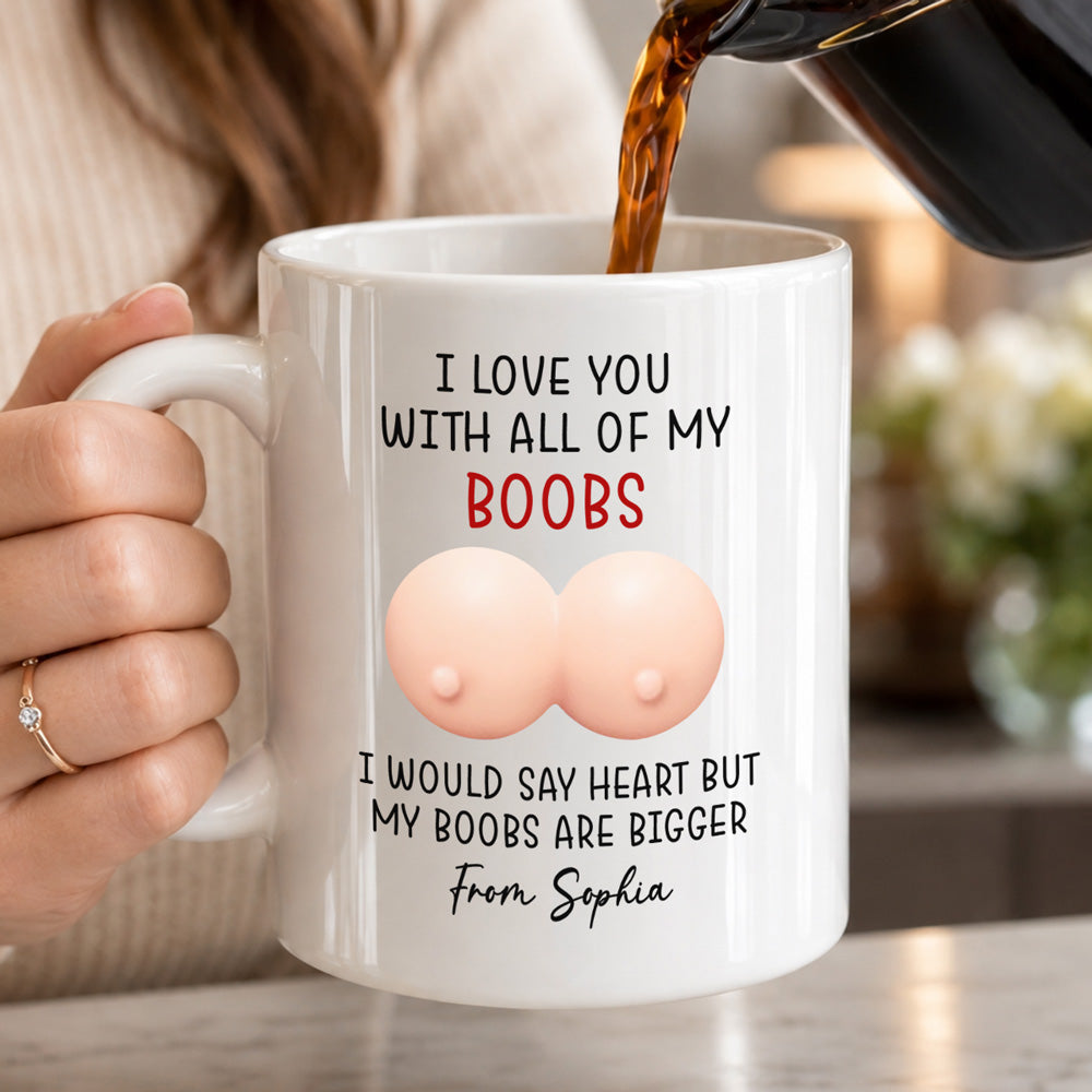 Custom Anniversary Keepsake Gifts For Couple • I Love You - Personalized Squishy Mug