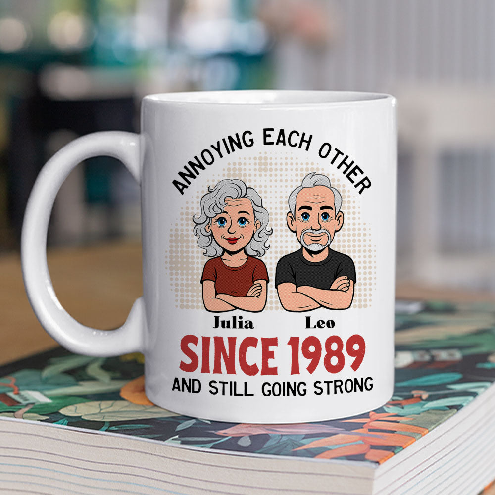 Custom Anniversary Keepsake Gifts For Couple • Together Forever Retro - Personalized Coffee Mug