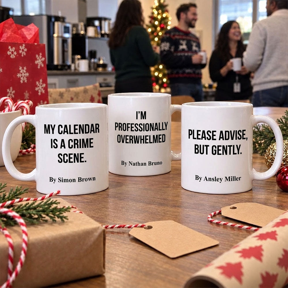Custom Coworker, Christmas & Birthday Team Appreciation Gift • Office Mood - Personalized Coffee Mug