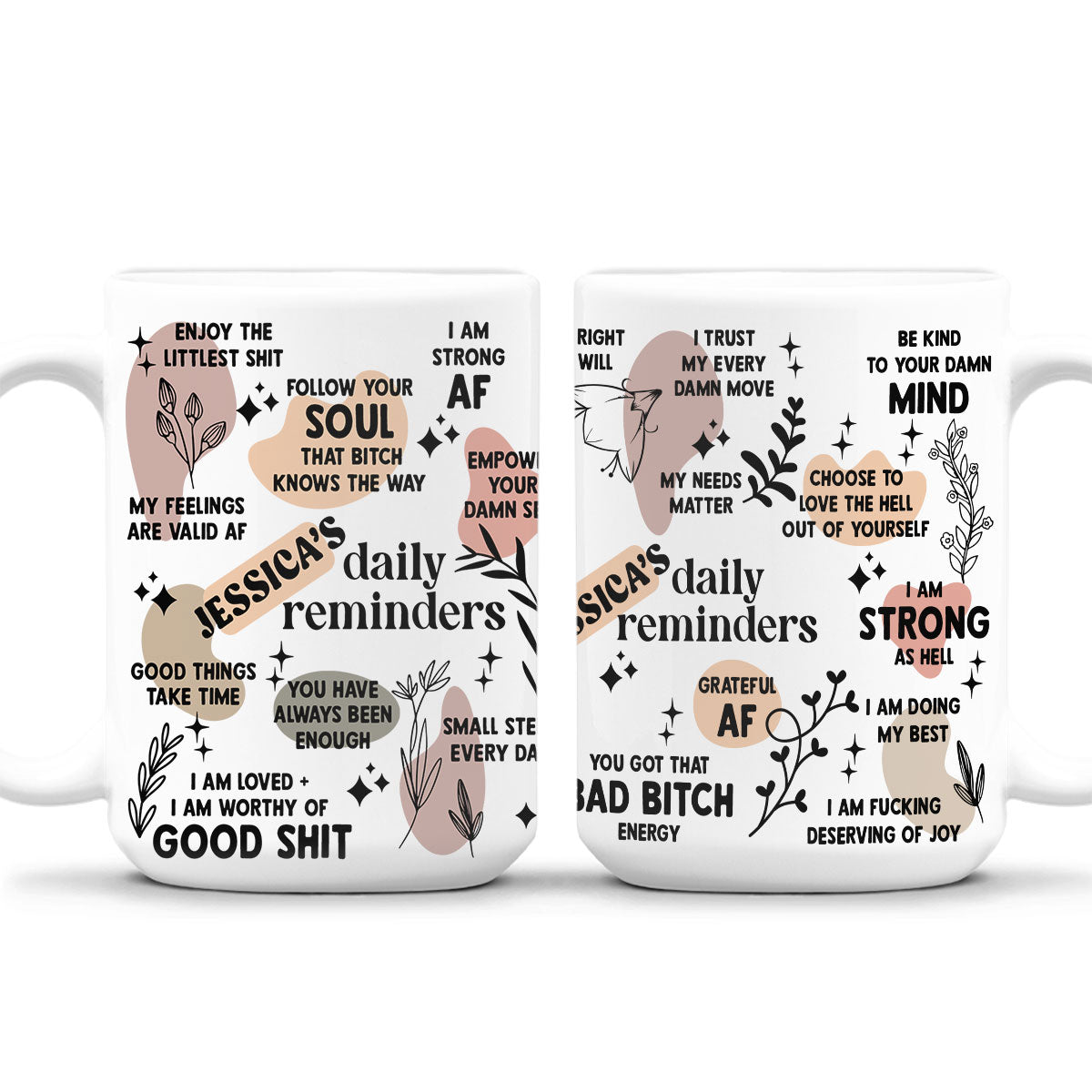 Custom Coworker, Christmas & Birthday Team Appreciation Gift • Daily Affirmation - Personalized Coffee Mug