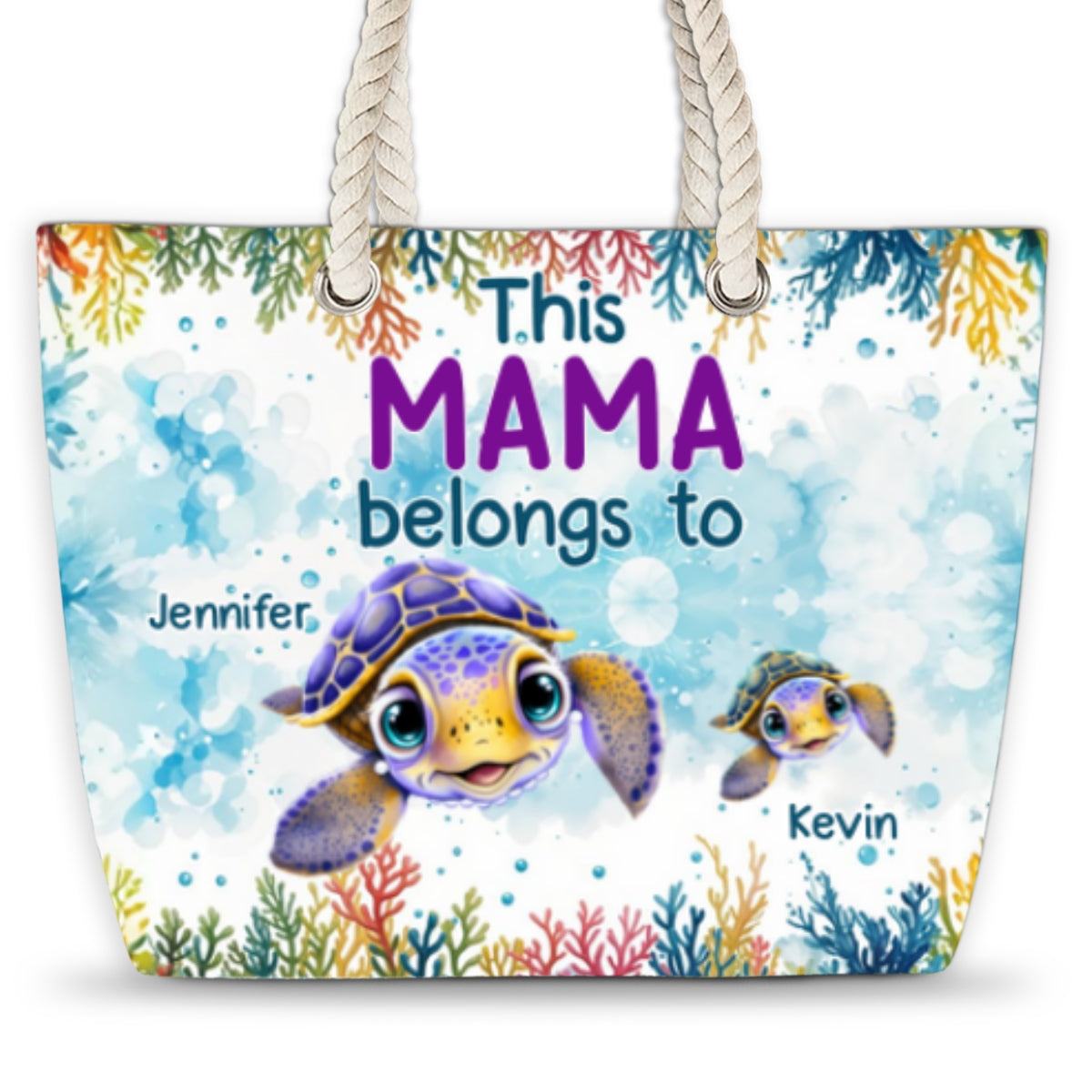 Grandma Belongs To - Personalized Beach Bag