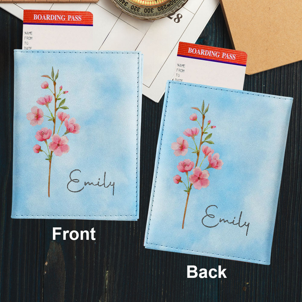 May You Blossom Like A Flower - Personalized Passport Cover