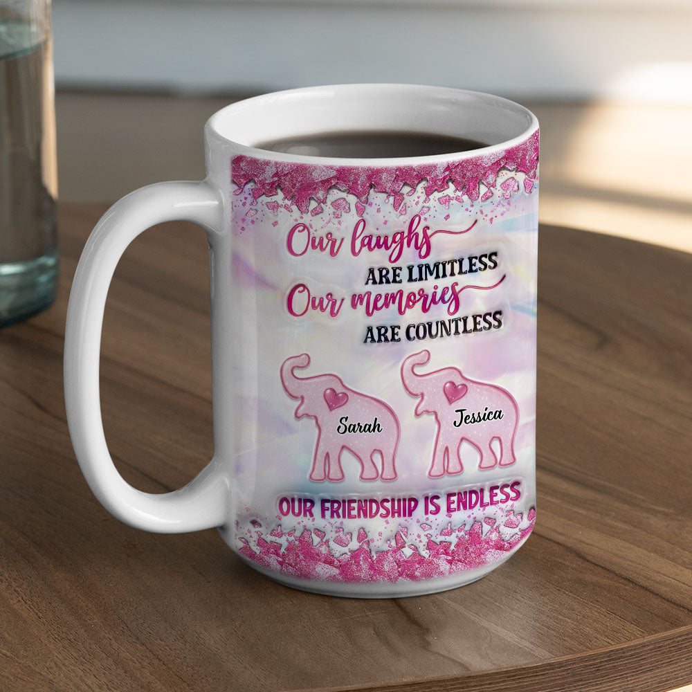Custom Christmas & Birthday Gift for Brother & Sister • Together As Us - Personalized 3D Inflated Effect Coffee Mug