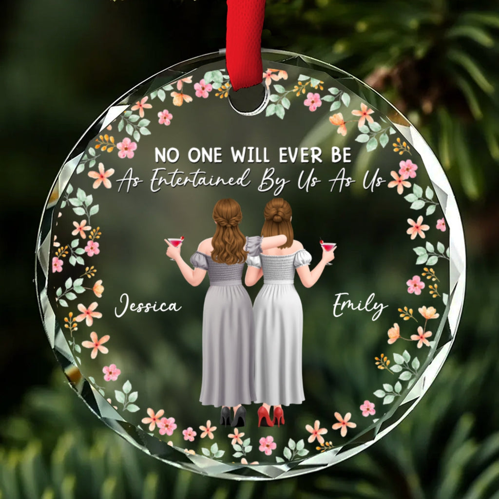 Custom Keepsake Christmas Ornament •  By Us As Us - Personalized Glass Ornament