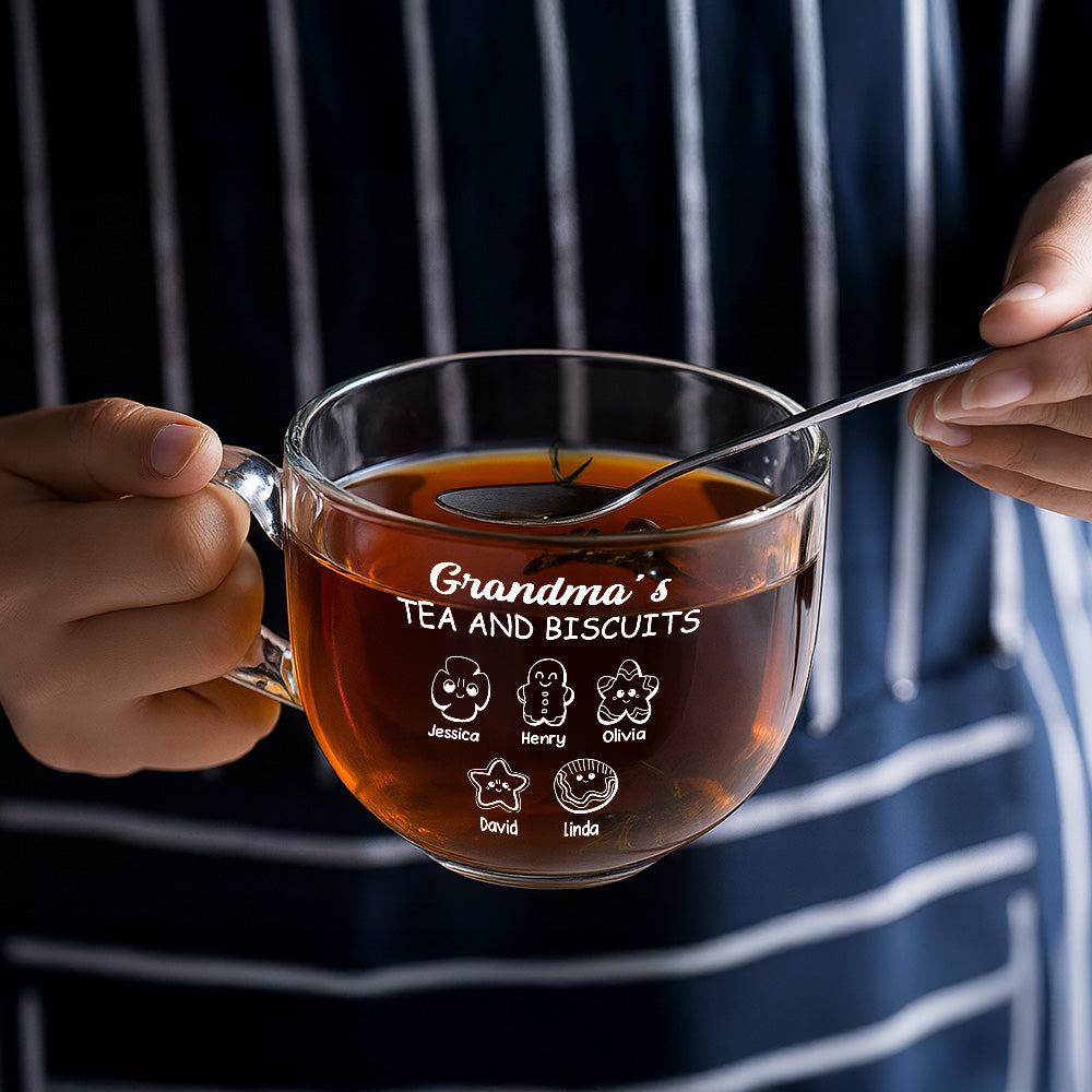 Sweet Moments Sweeter Treats - Personalized Glass Tea Cup