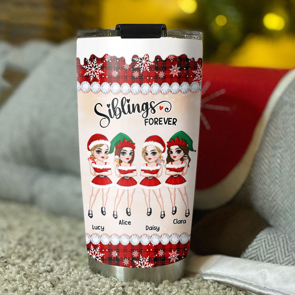 Custom Christmas Birthday Gifts For Best Friend • Besties Forever - Personalized Tumbler