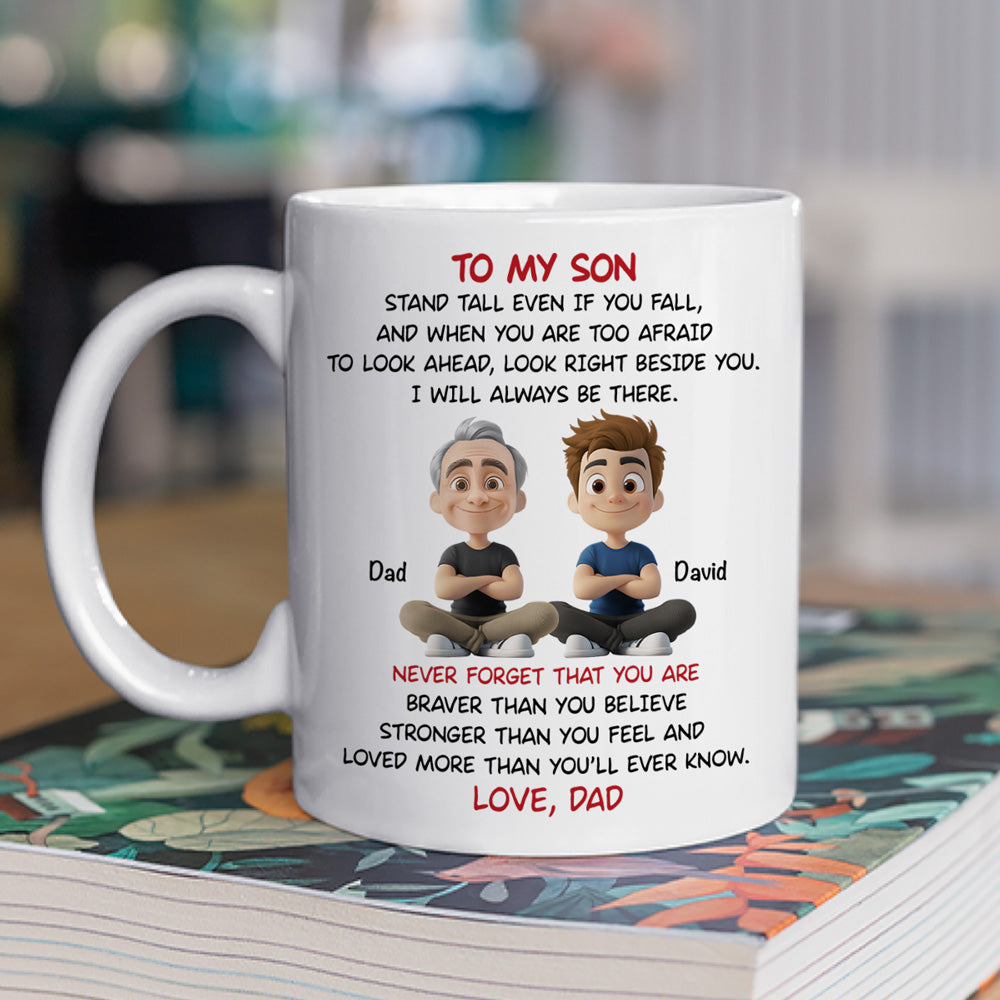 Custom Christmas & Birthday Gift for Son • To My Son - I Will Always Be There - Personalized Coffee Mug