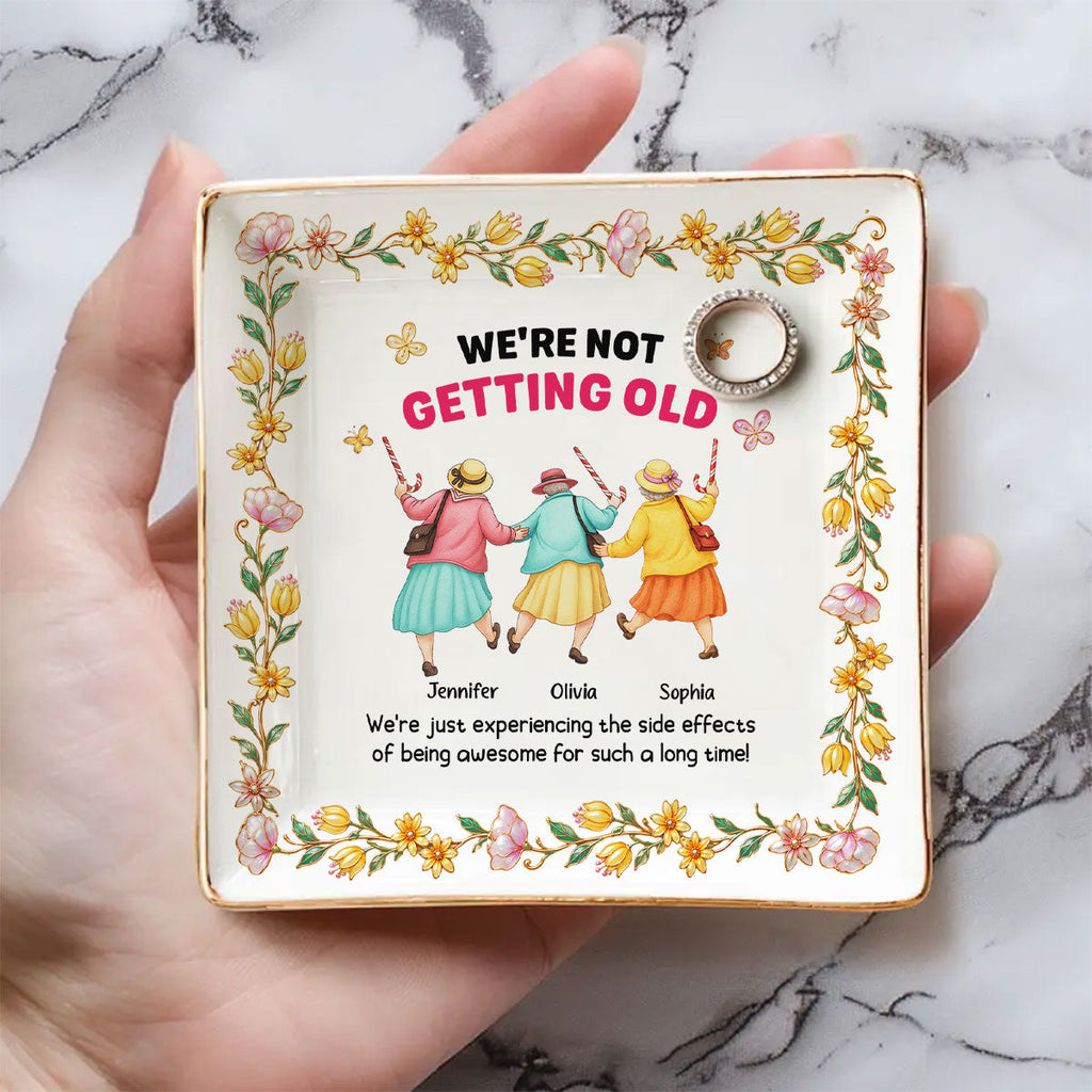 Custom Bestie Trinket Dish, Birthday Christmas Gift For Best Friend • Me And Besties - Personalized Jewelry Dish