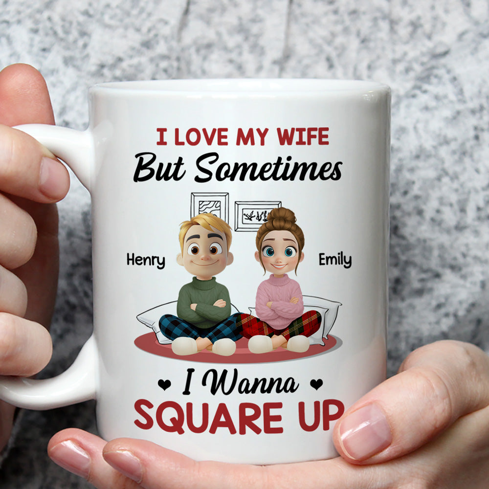 Custom Anniversary Keepsake Gifts For Couple • My Wife My Beautiful Headache - Personalized Coffee Mug