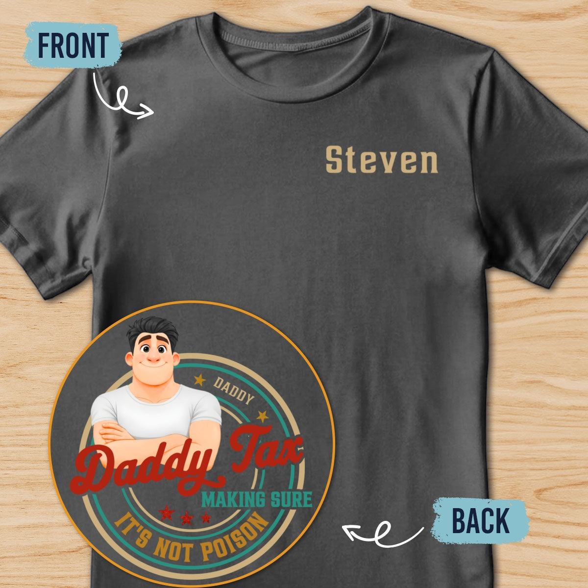 Custom Father's Day, Special Gift for Dad & Grandpa • Not Poison - Personalized Shirt