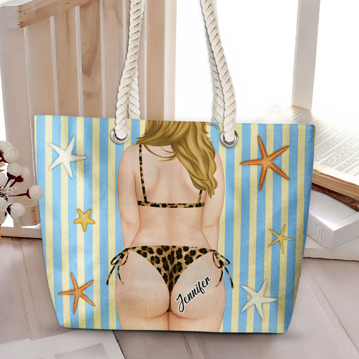 Sandy Cheeks - Personalized Beach Bag