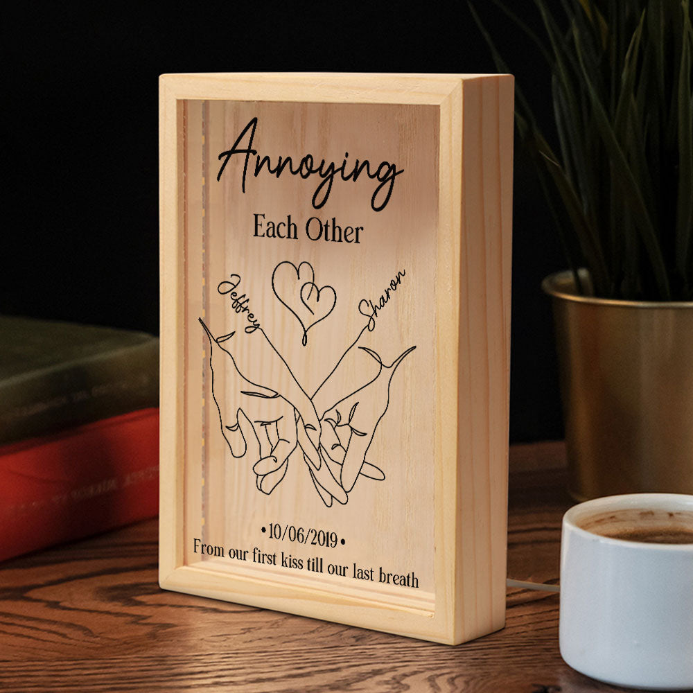 Annoying Each Other Forever Couple - Personalized Frame Light Box