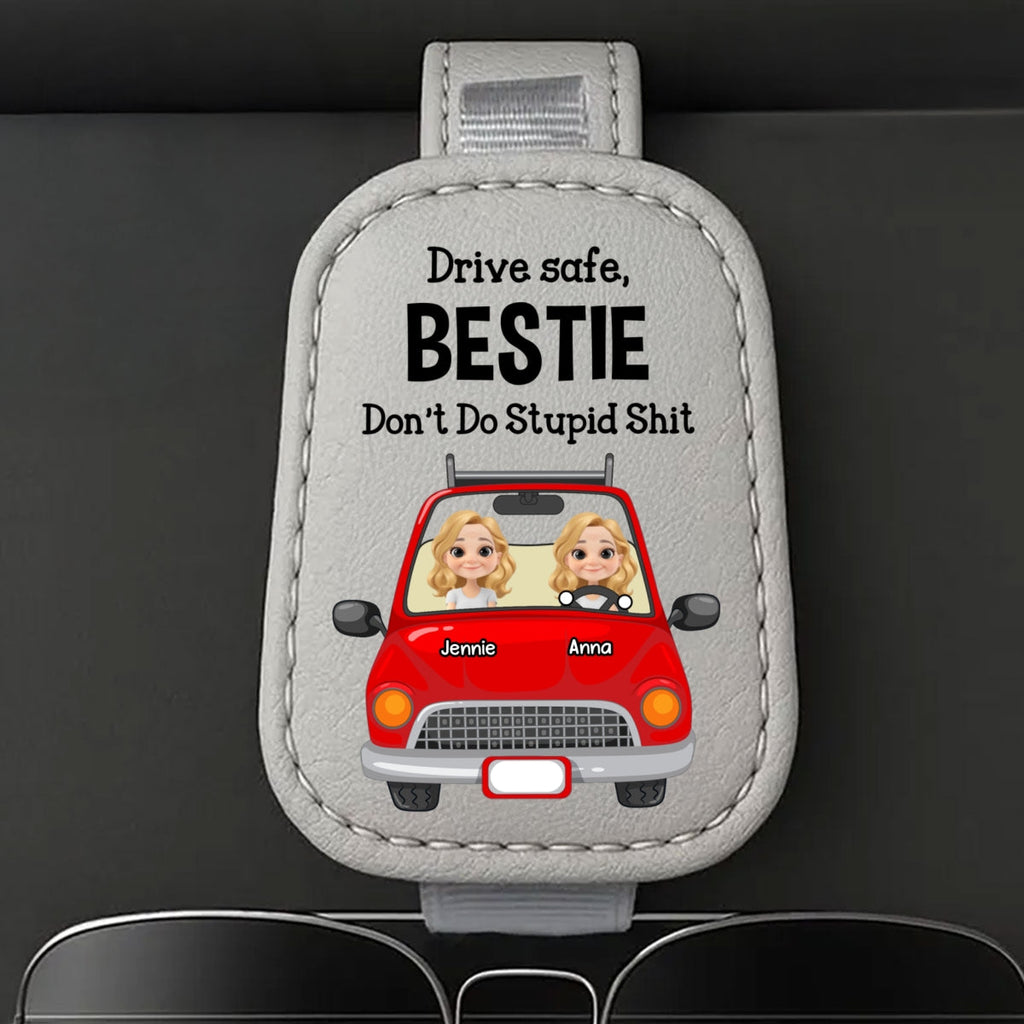 Drive Safe - Personalized Sunglasses Holder For Car Visor