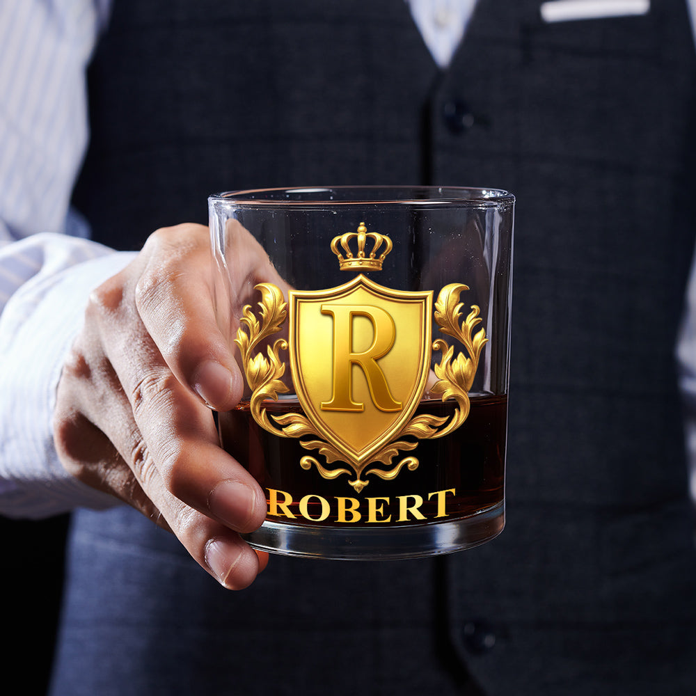 Custom Christmas Anniversary Birthday Drinkware Gifts for Husband • I Take It Neat - Personalized 3D Effect Whiskey Glass